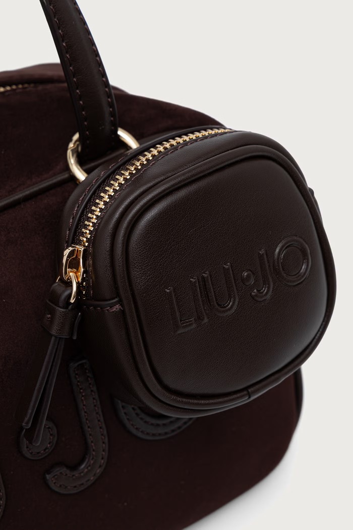 Torebka crossbody damska z imitacji zamszu Liu Jo AF6118.T711A brązowy