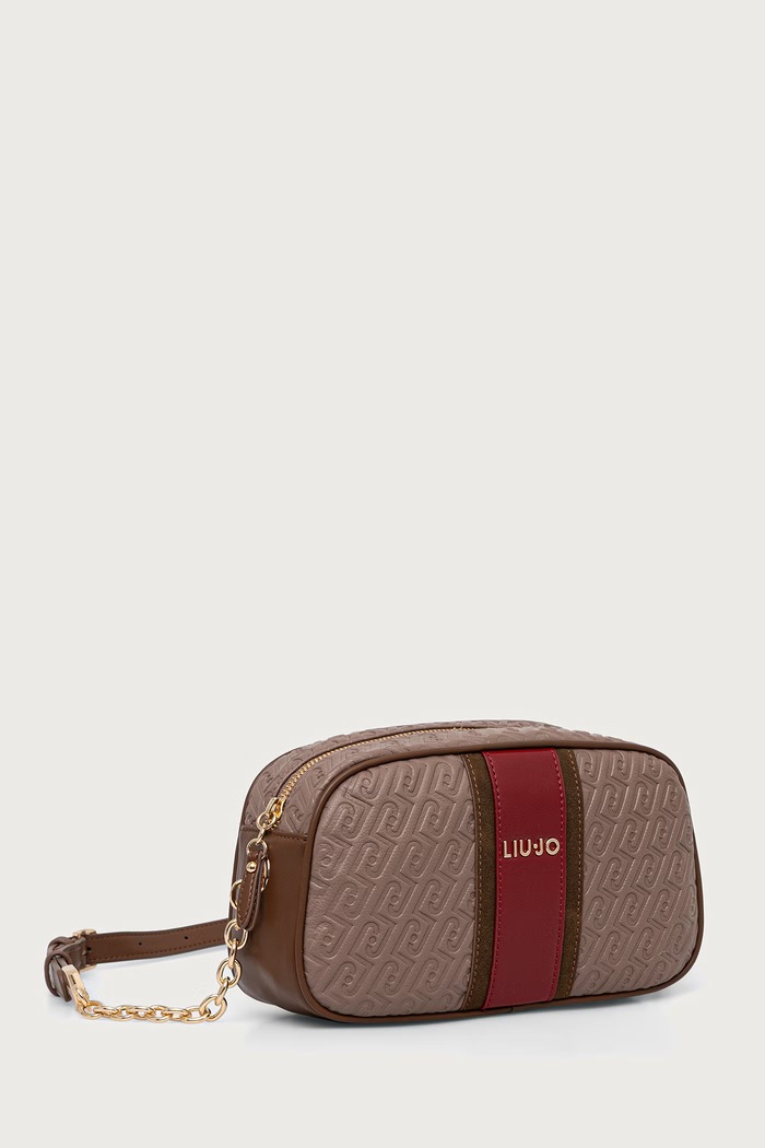 Liu Jo torebka crossbody damska z imitacji skóry AF6106.E1141 brązowy AW26