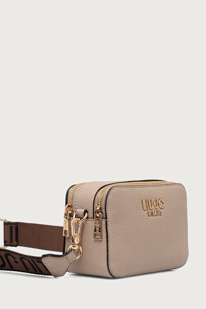 Liu Jo torebka crossbody damska z imitacji skóry AF6100.ES039 beżowy AW26