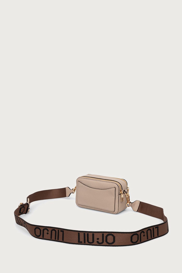 Akcesoria Liu Jo torebka crossbody damska z imitacji skóry AF6100.ES039 beżowy