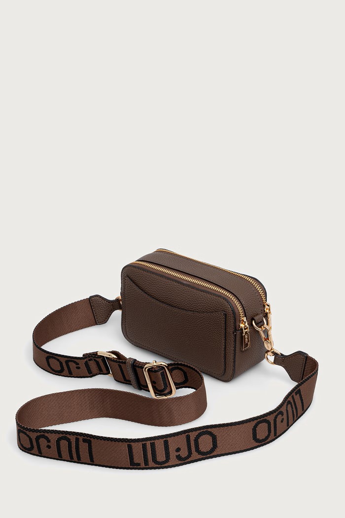 Akcesoria Liu Jo torebka crossbody damska z imitacji skóry AF6100.ES039 brązowy