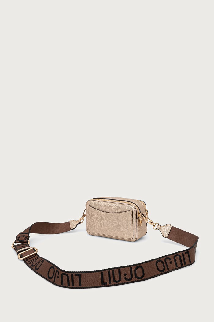 Akcesoria Liu Jo torebka crossbody damska z imitacji skóry AF6100.ES039 złoty