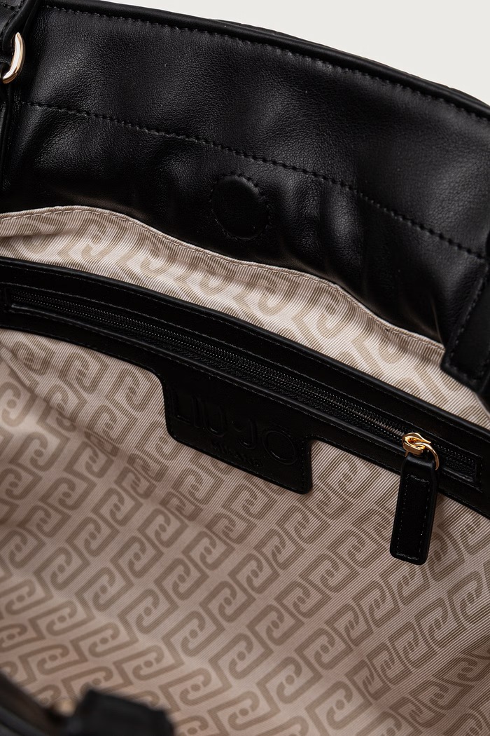 Torebka shopper damska z imitacji skóry Liu Jo czarny AF6098.E1169