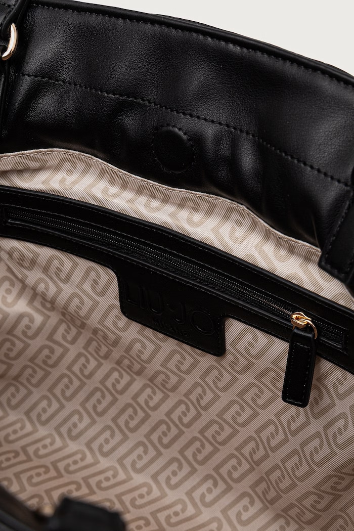 Torebka shopper damska z imitacji skóry Liu Jo czarny AF6098.E1169