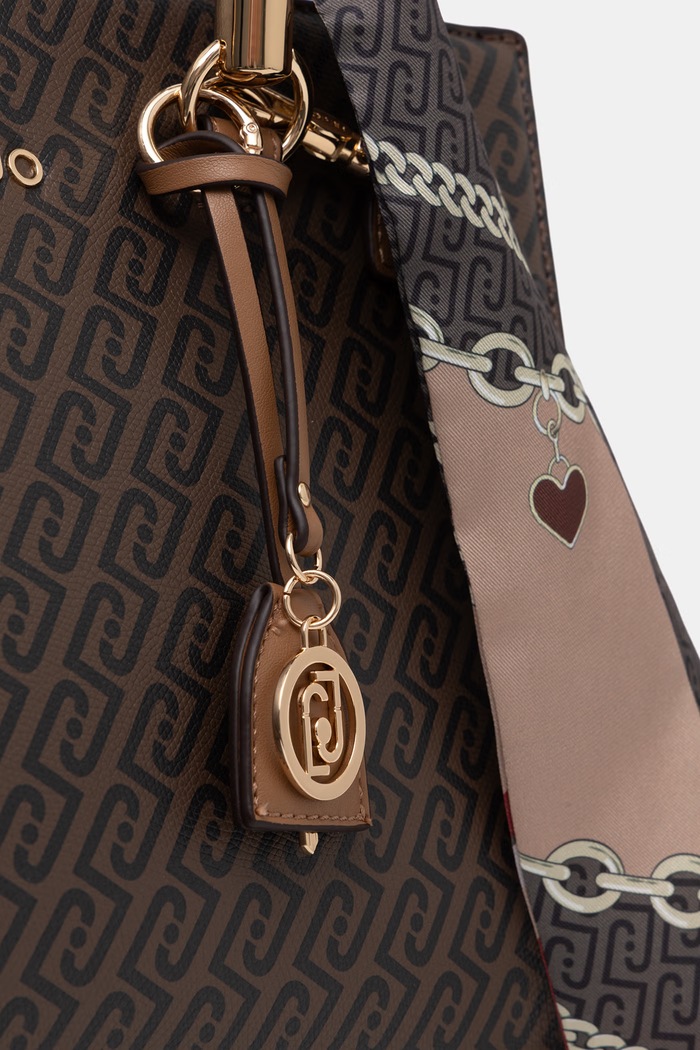 Liu Jo torebka shopper damska z imitacji skóry brązowy AF6086.E1137