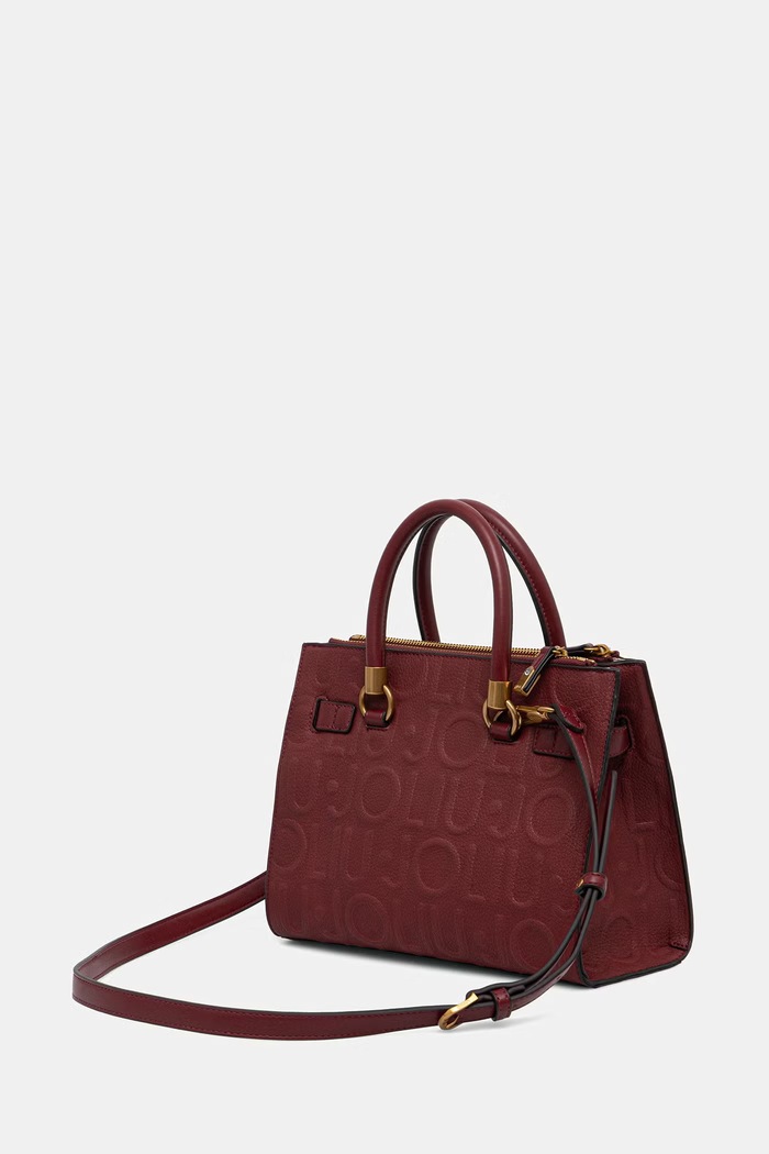 Akcesoria Liu Jo torebka crossbody damska z imitacji skóry AF6069.E1139 bordowy