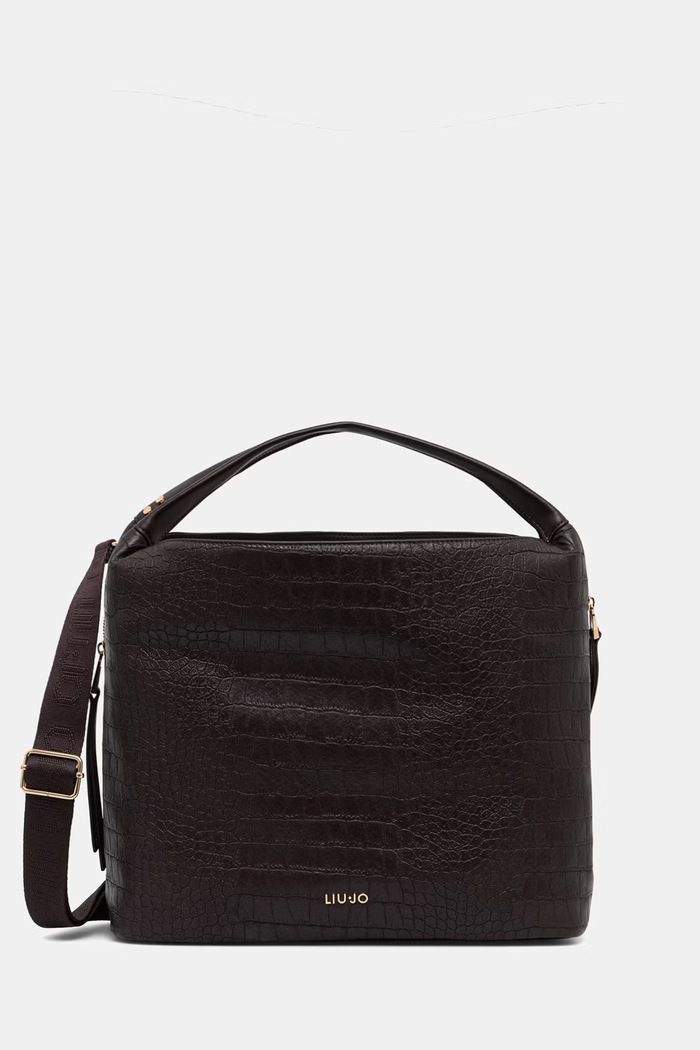 Liu Jo torebka shopper damska z imitacji skóry brązowy AF6057.ES042