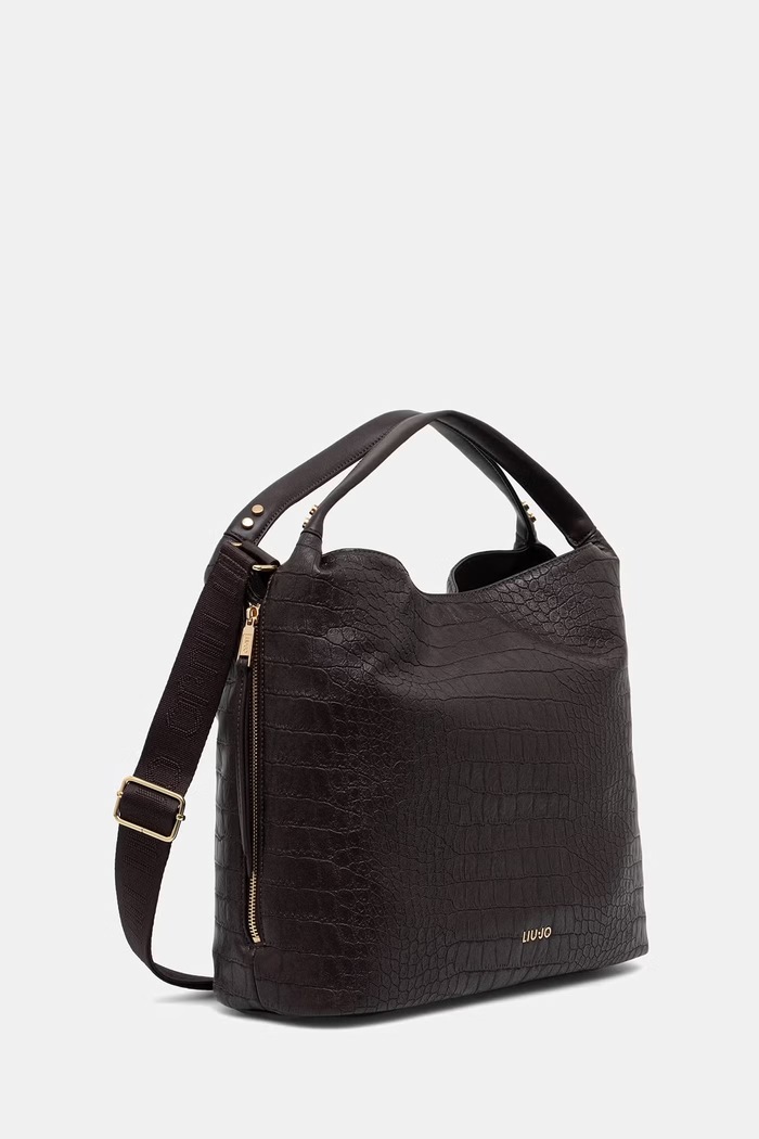 Liu Jo torebka shopper damska z imitacji skóry AF6057.ES042 brązowy AW26