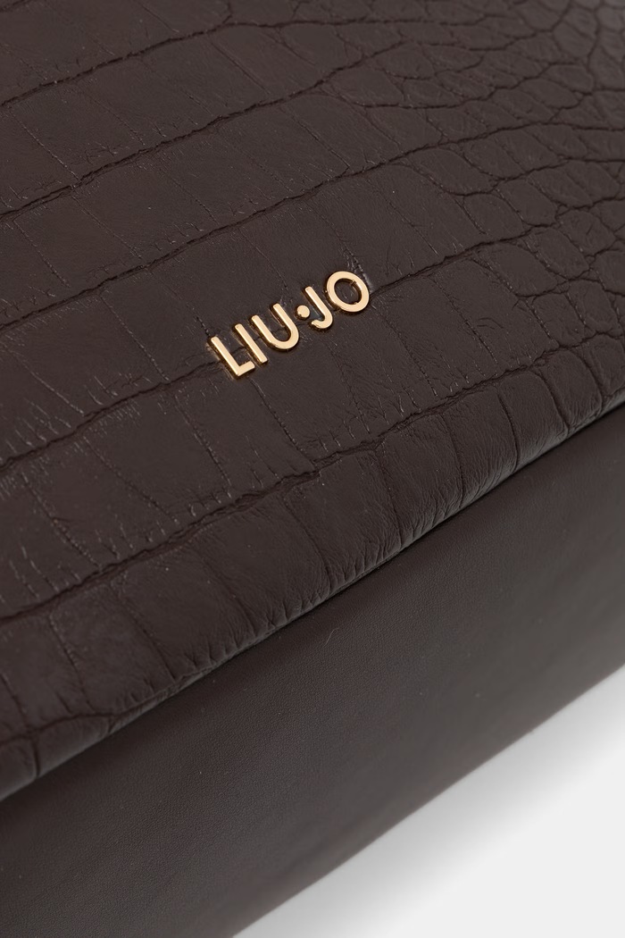 Liu Jo torebka shopper damska z imitacji skóry brązowy AF6057.ES042