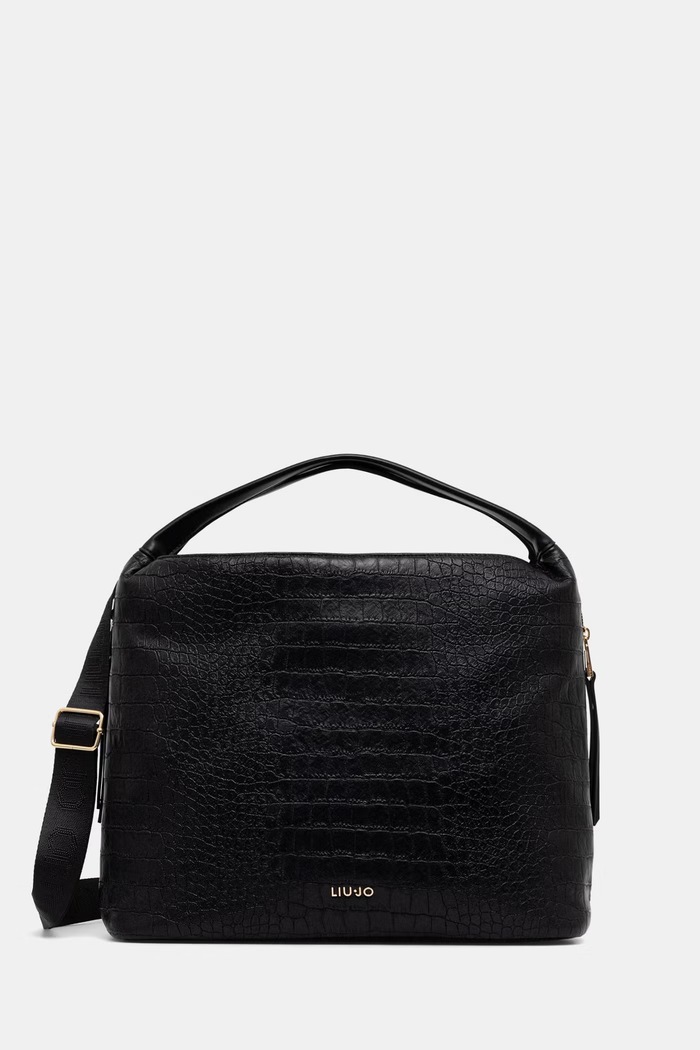 Liu Jo torebka shopper damska z imitacji skóry czarny AF6057.ES042