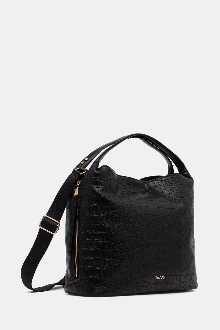 Liu Jo torebka shopper damska z imitacji skóry AF6057.ES042 czarny AW26