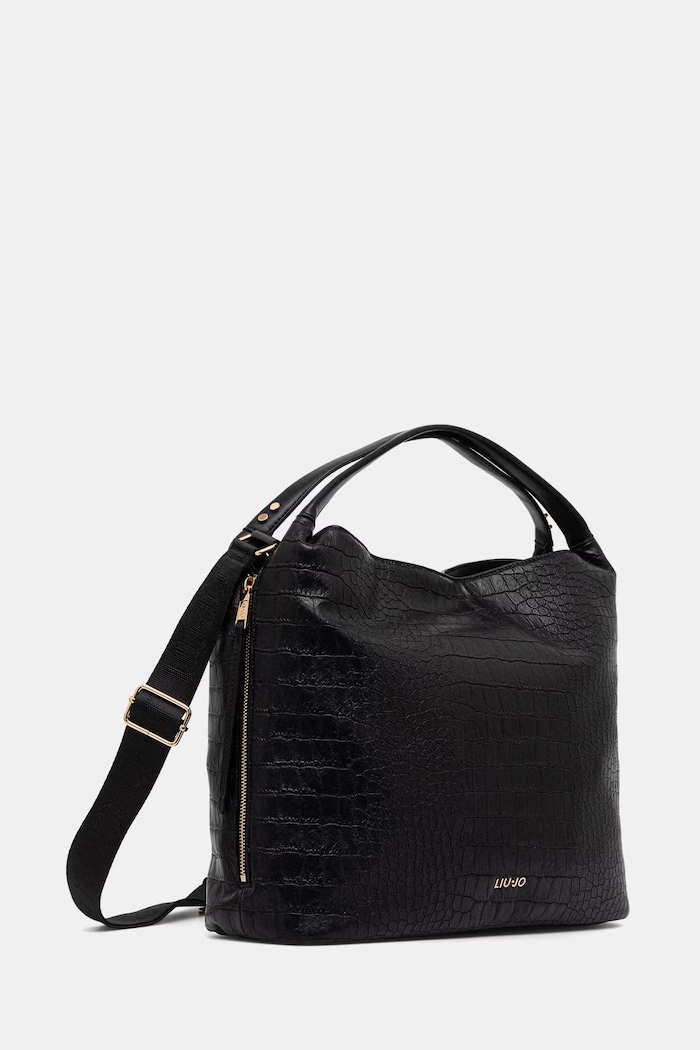 Liu Jo torebka shopper damska z imitacji skóry AF6057.ES042 czarny AW26