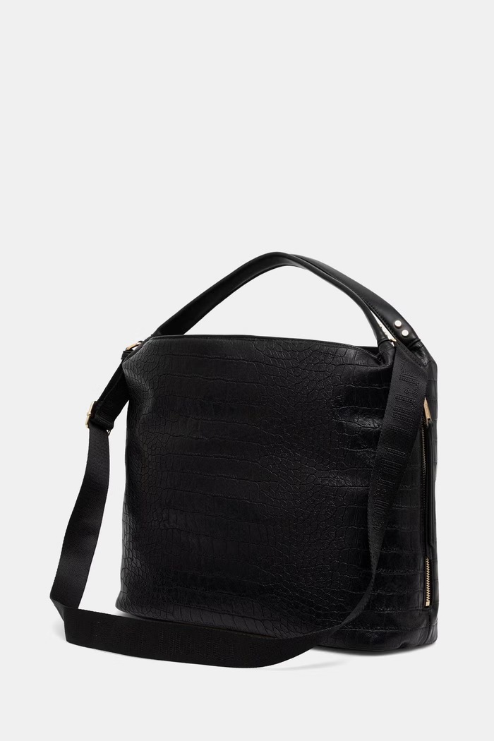 Akcesoria Liu Jo torebka shopper damska z imitacji skóry AF6057.ES042 czarny