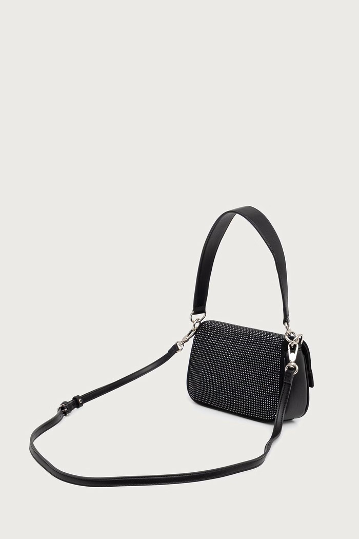 Akcesoria Liu Jo Torebka crossbody damska z imitacji zamszu AF6055.T765A czarny