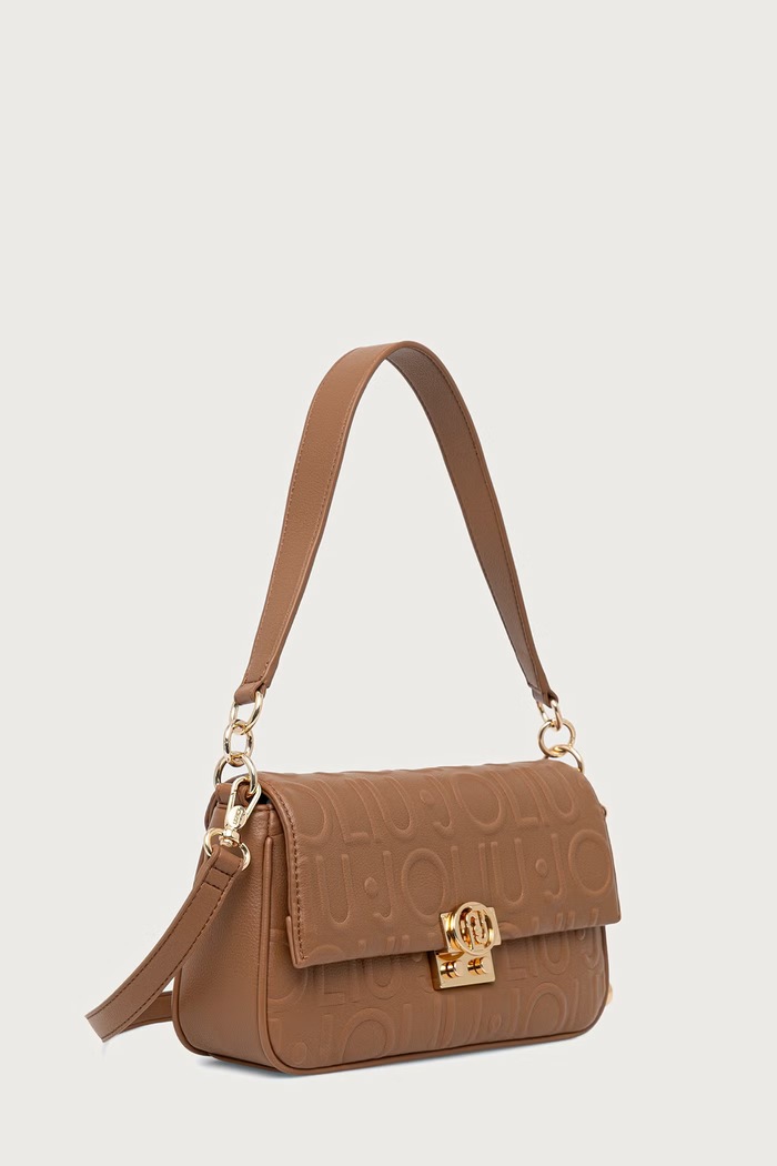 Liu Jo Torebka crossbody damska z imitacji skóry AF6053.E1167 brązowy AW26