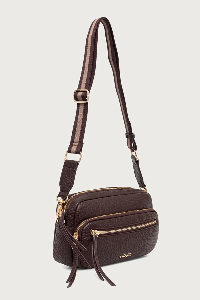 Liu Jo Torebka crossbody damska z imitacji skóry AF6048.E1146 bordowy AW26