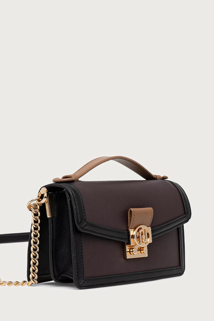 Liu Jo Torebka crossbody z imitacji skóry AF6039.E1150 bordowy AW26