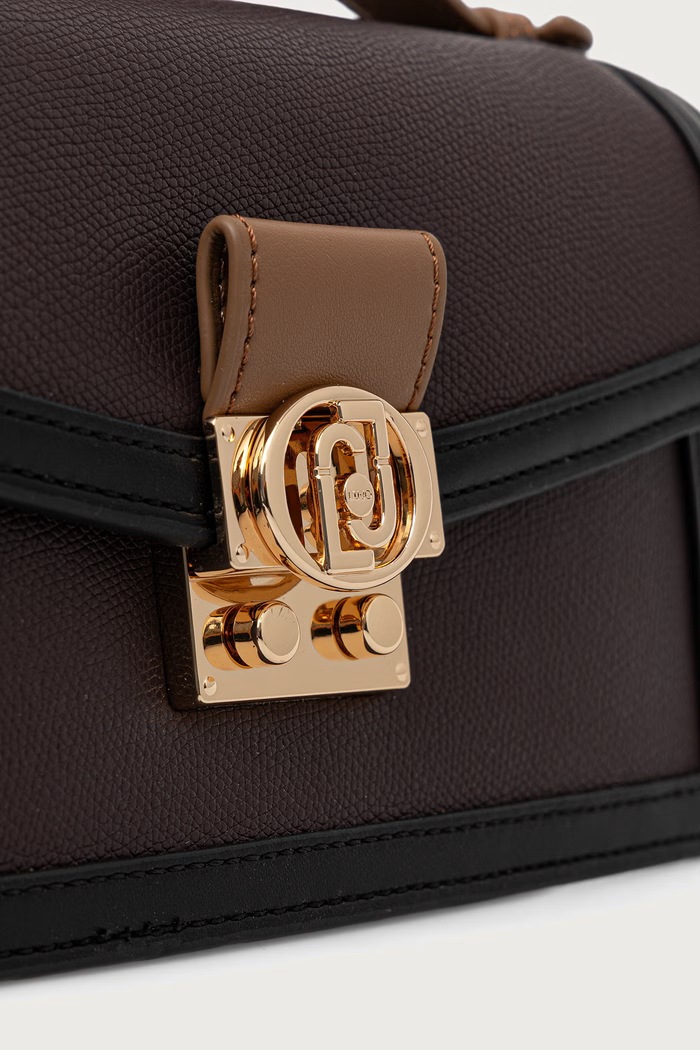 Torebka crossbody z imitacji skóry Liu Jo AF6039.E1150 bordowy