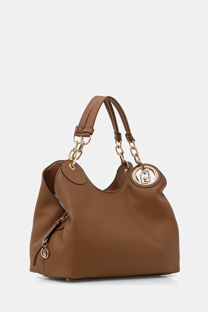Liu Jo torebka shopper damska z imitacji skóry AF6024.ES039 brązowy AW26