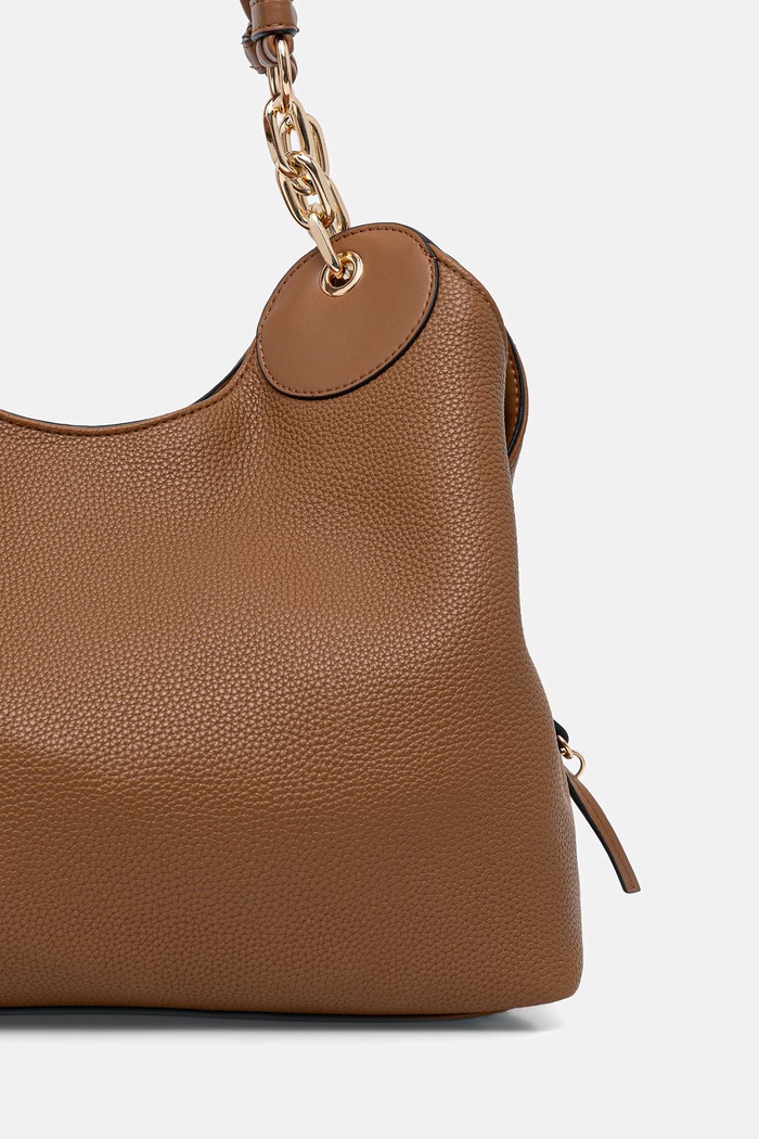 Akcesoria Liu Jo torebka shopper damska z imitacji skóry AF6024.ES039 brązowy