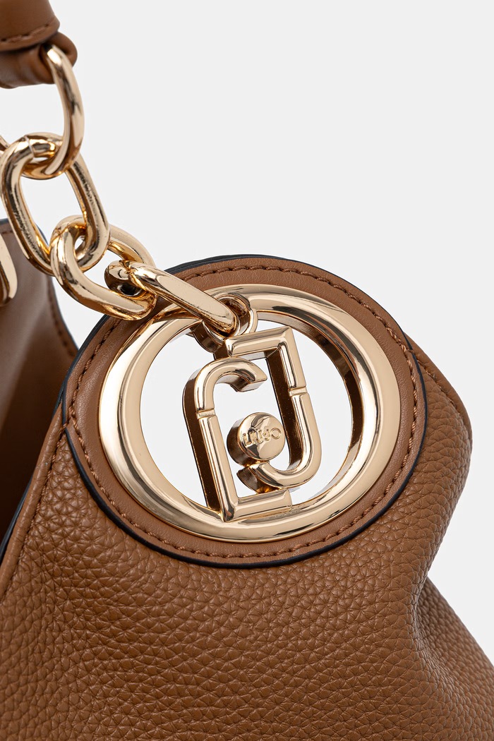 Liu Jo torebka shopper damska z imitacji skóry brązowy AF6024.ES039