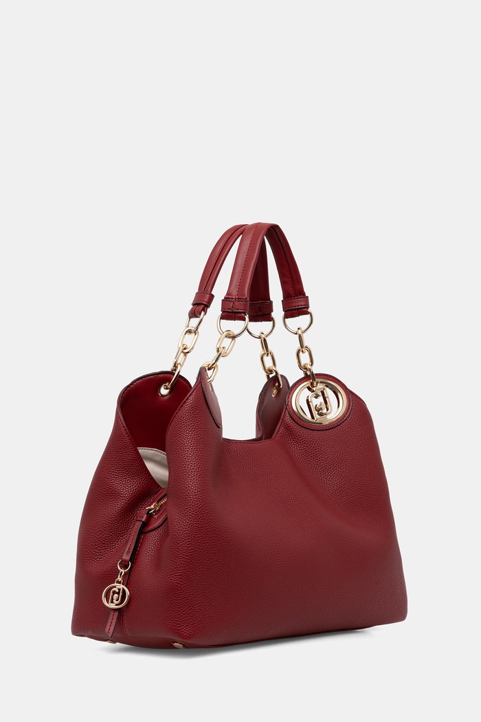 Liu Jo torebka shopper damska z imitacji skóry AF6024.ES039 czerwony AW26