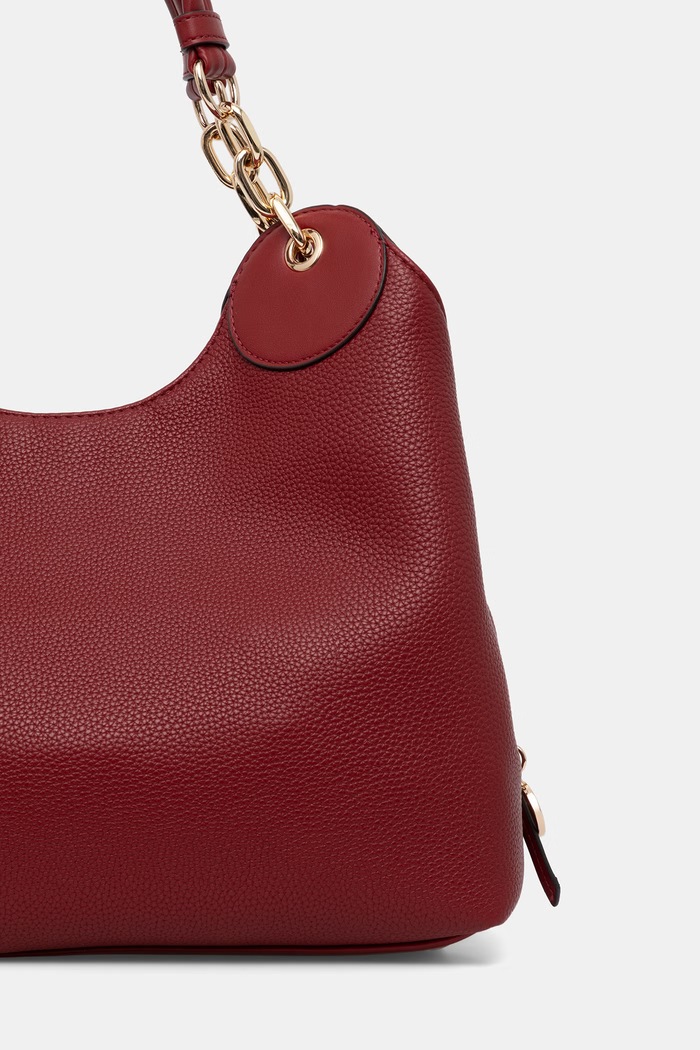 Akcesoria Liu Jo torebka shopper damska z imitacji skóry AF6024.ES039 czerwony