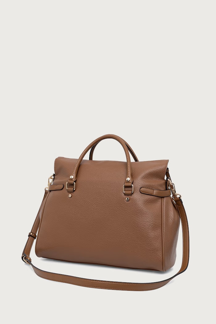 Akcesoria Liu Jo Torebka shopper damska z imitacji skóry AF6019.E1109 brązowy