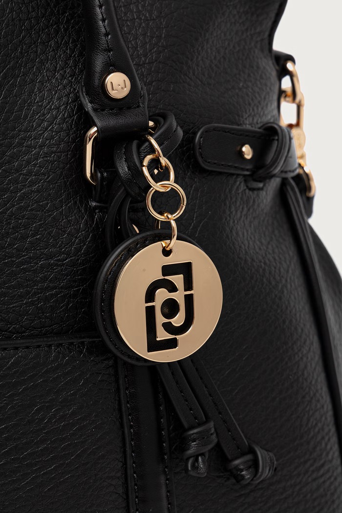 Torebka shopper damska z imitacji skóry Liu Jo AF6019.E1109 czarny