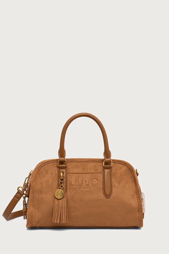 Liu Jo Torebka crossbody damska z imitacji zamszu brązowy AF6006.T711A
