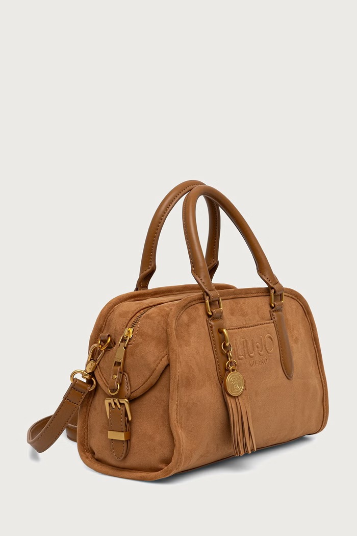 Liu Jo Torebka crossbody damska z imitacji zamszu AF6006.T711A brązowy AW26