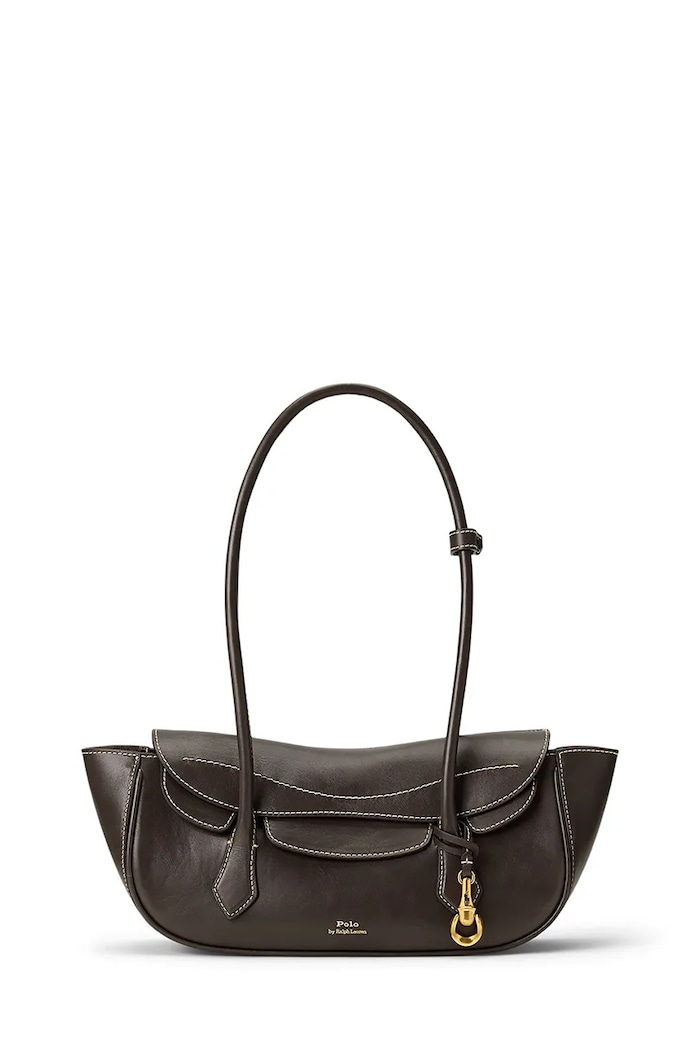 Polo Ralph Lauren Borsa da donna in pelle marrone 428P14300