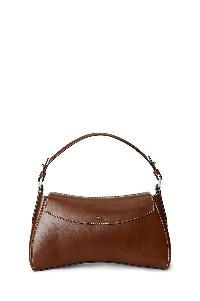 Polo Ralph Lauren torebka crossbody damska skórzana 428P14299 brązowy AW26
