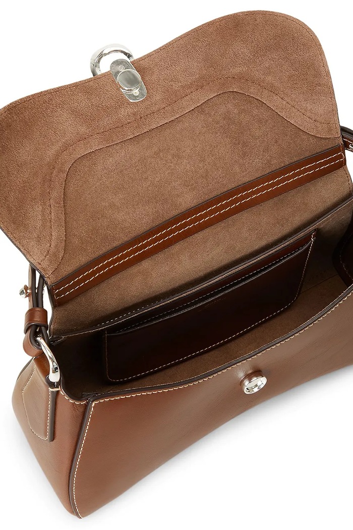 Polo Ralph Lauren torebka crossbody damska skórzana brązowy 428P14299