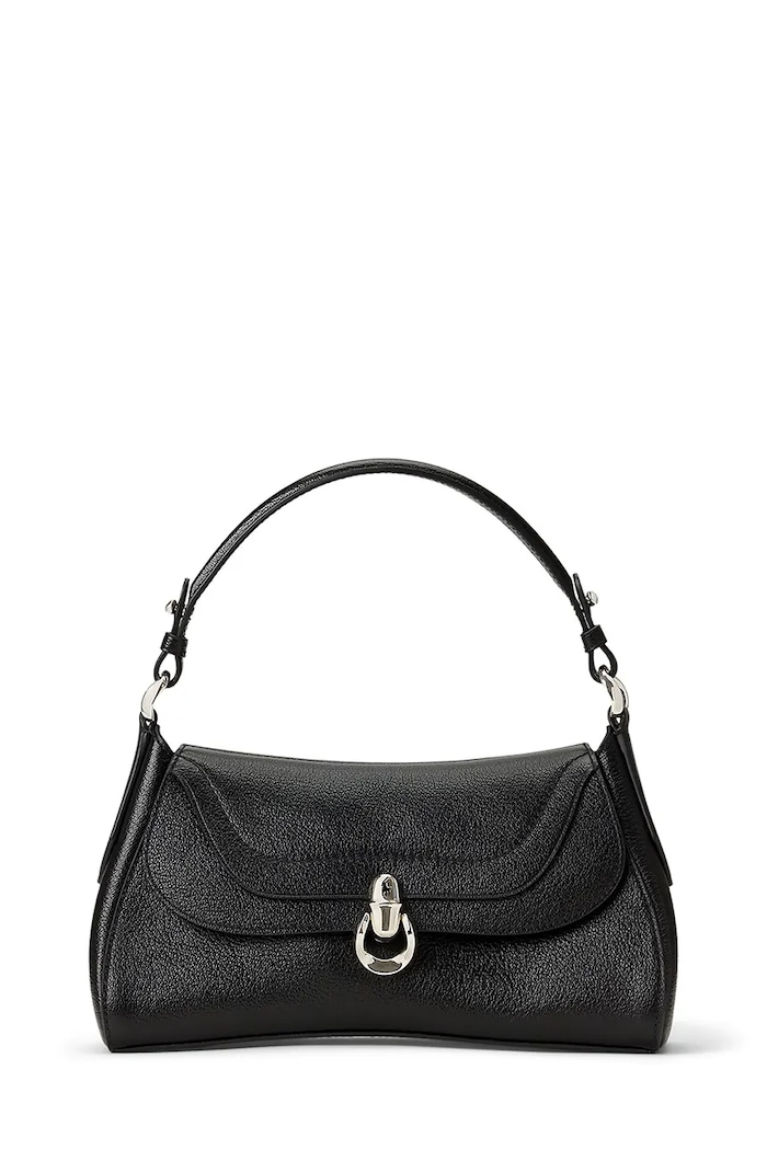 Polo Ralph Lauren Чанта crossbody дамска от кожа черен 428P14296