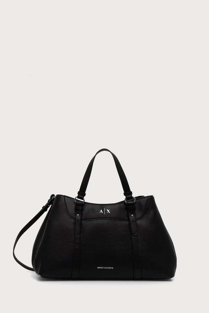 Armani Exchange Shopper torba za žene od imitacije kože crna XW003169.AF26578