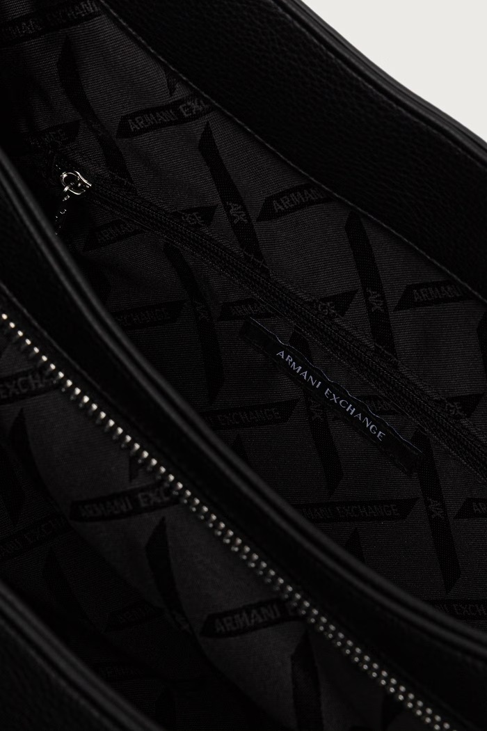 Shopper torba za žene od imitacije kože Armani Exchange crna XW003169.AF26578