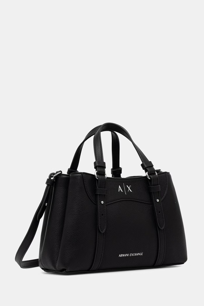 Armani Exchange borsa a tracollo da donna in similpelle XW003061.AF26578 nero AW26