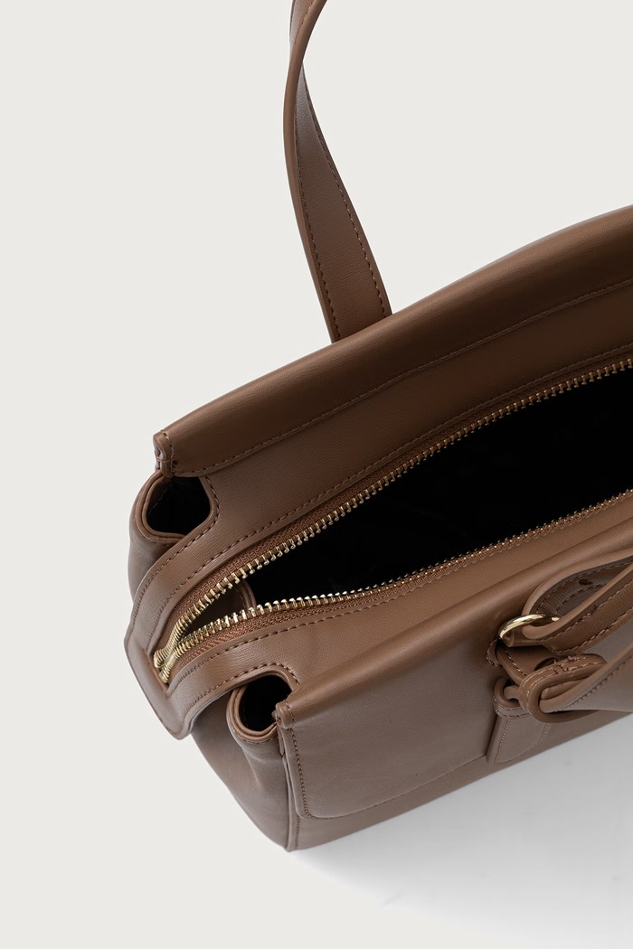 Torebka crossbody damska z imitacji skóry Armani Exchange beżowy XW003055.AF28605