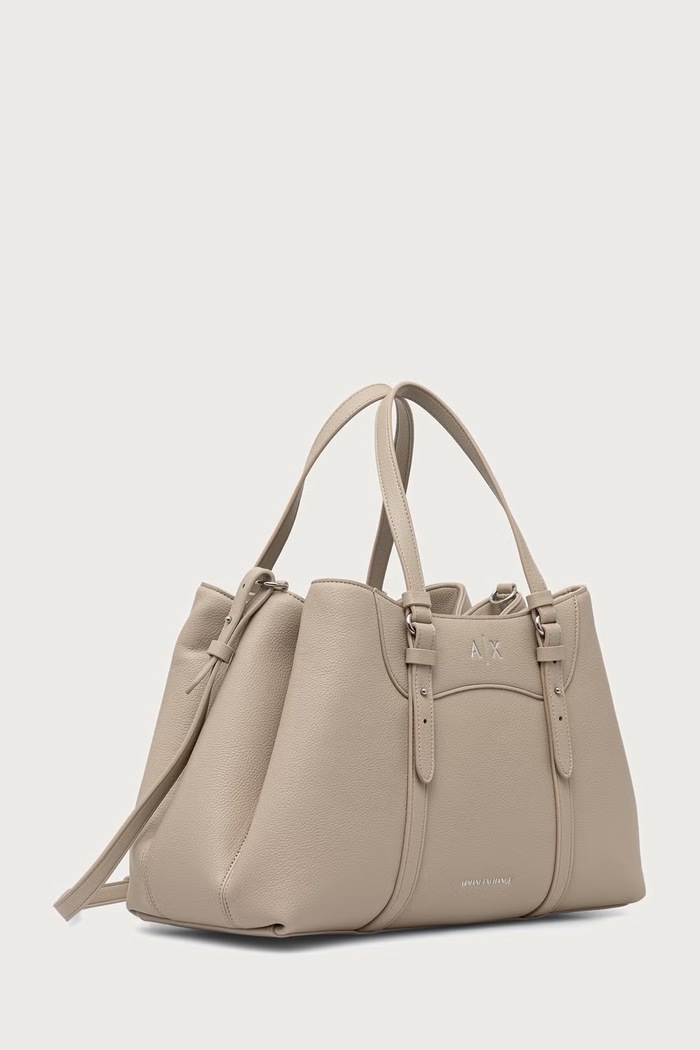Armani Exchange Torebka damska z imitacji skóry XW003035.AF26578 beżowy AW26