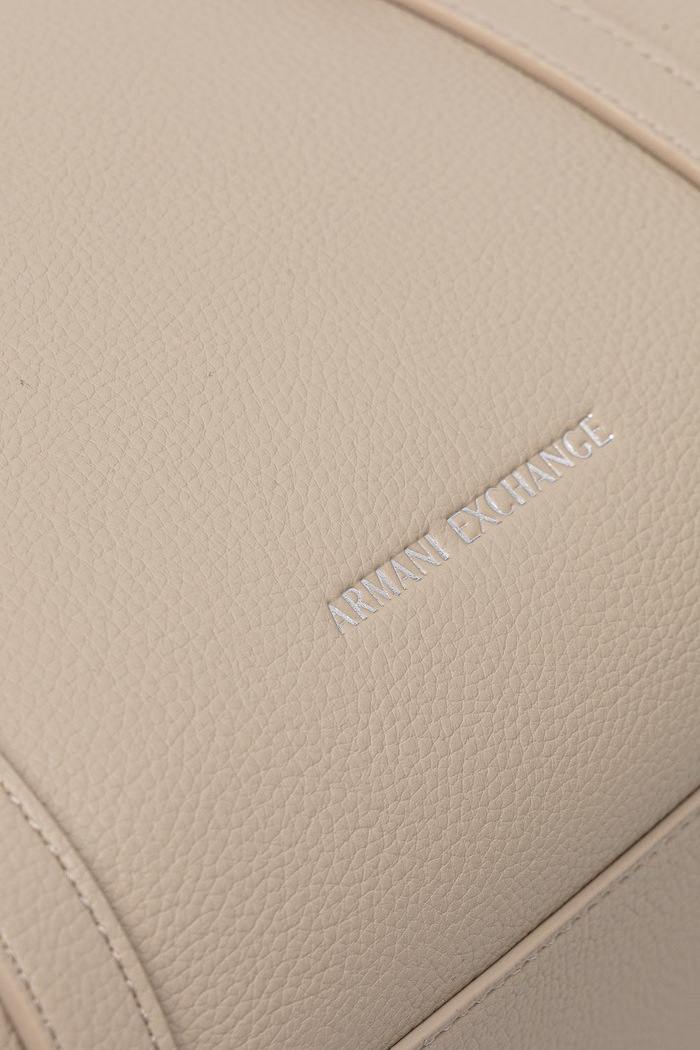 Torebka damska z imitacji skóry Armani Exchange XW003035.AF26578 beżowy