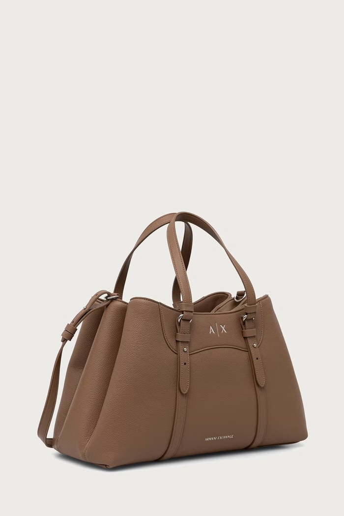 Armani Exchange Torebka damska z imitacji skóry XW003035.AF26578 beżowy AW26