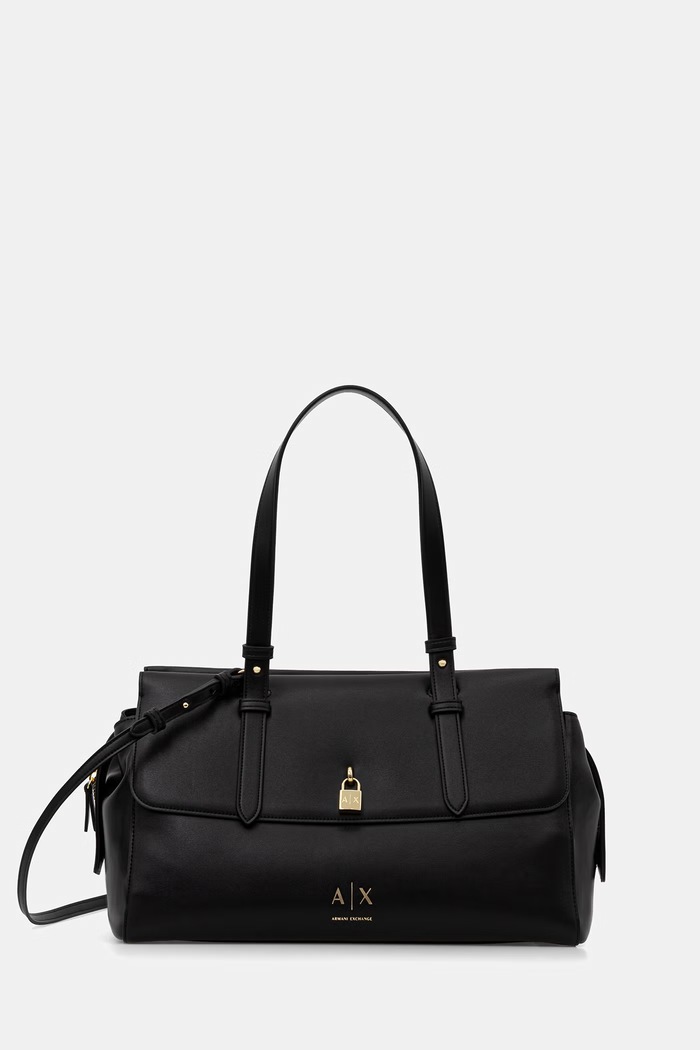 Armani Exchange shopper torba za žene od imitacije kože crna XW003020.AF28605