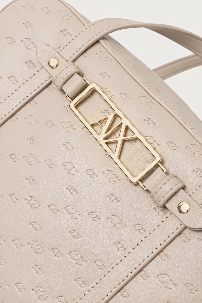 Torebka damska z imitacji skóry Armani Exchange XW002610.AF26970 beżowy
