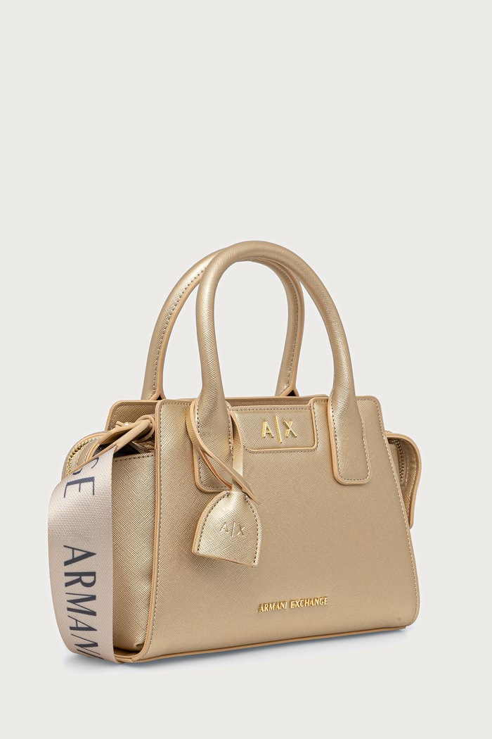 Armani Exchange чанта crossbody дамска XW002159.AF26570 злато AW26