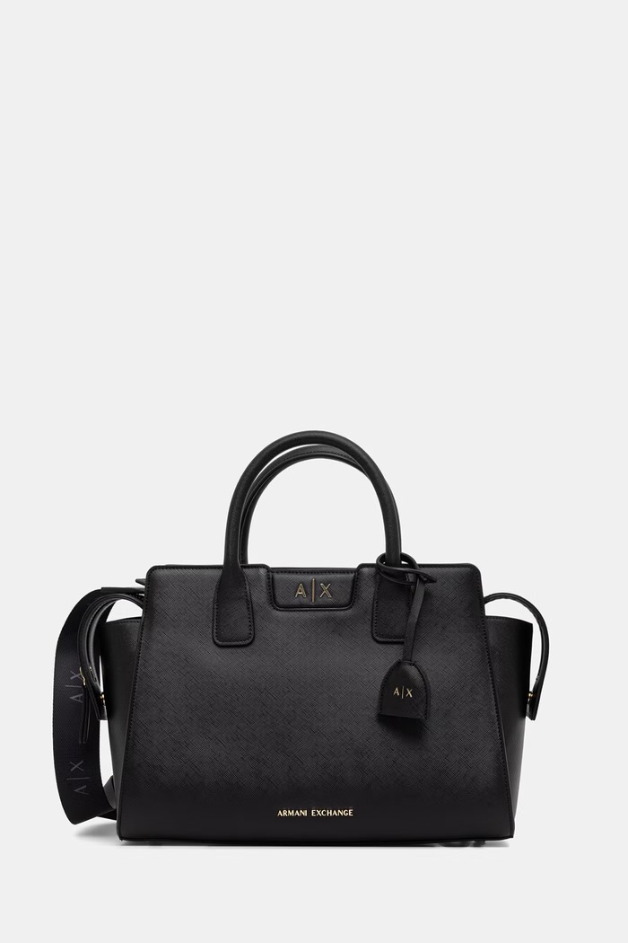 Armani Exchange kabelka dámska z imitácie kože čierna XW002158.AF26570