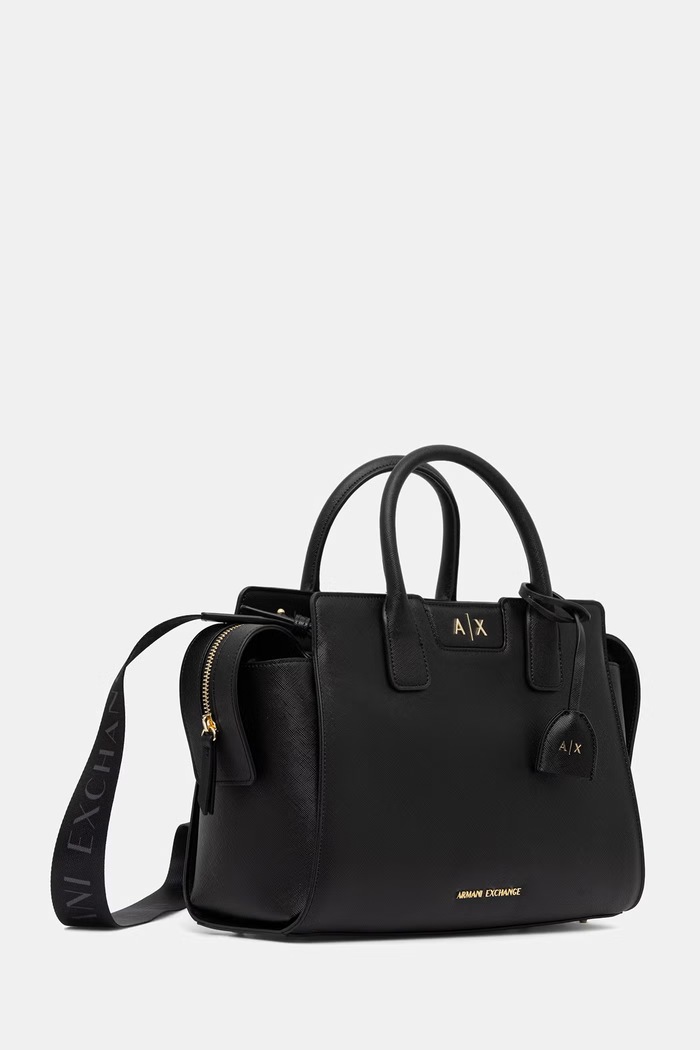 Armani Exchange kabelka dámska z imitácie kože XW002158.AF26570 čierna AW26