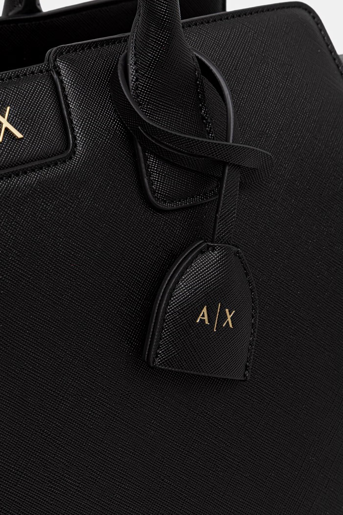 Armani Exchange shopper torba za žene od imitacije kože crna XW002157.AF26570