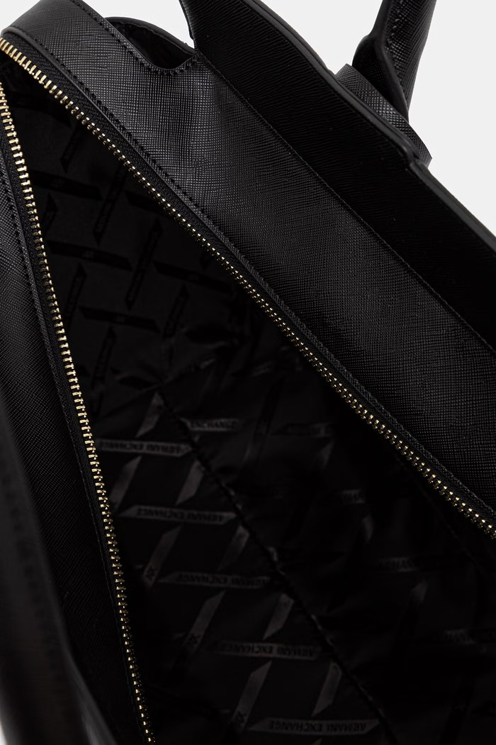 Armani Exchange shopper torba za žene od imitacije kože XW002157.AF26570 crna