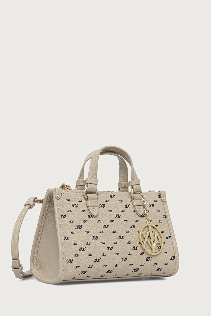 Armani Exchange Torebka crossbody damska z imitacji skóry XW000928.AF26453 beżowy AW26